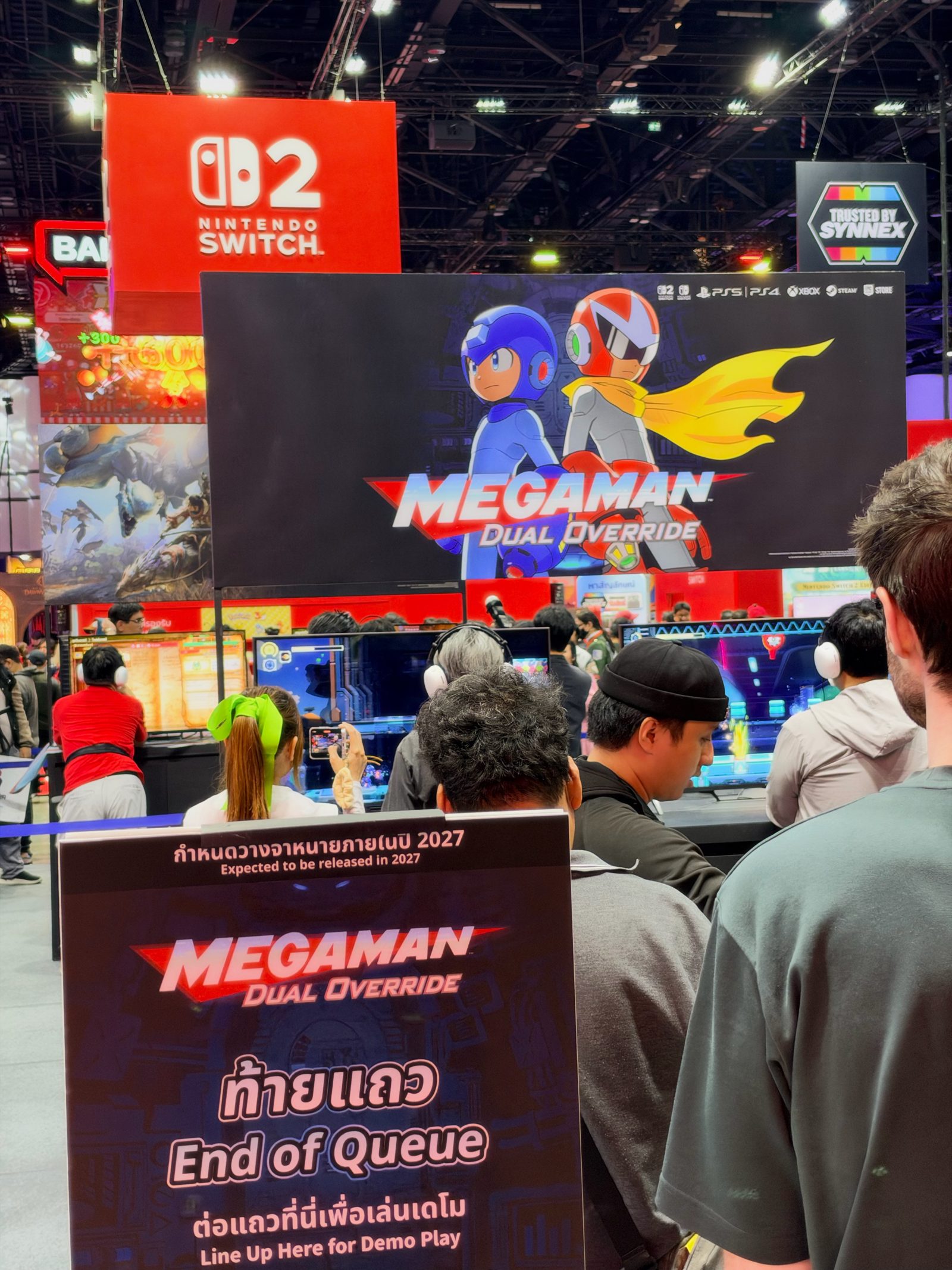 คิวทดลองเล่น Mega Man Dual Override งาน gamescom asia x Thailand Game Show 2026