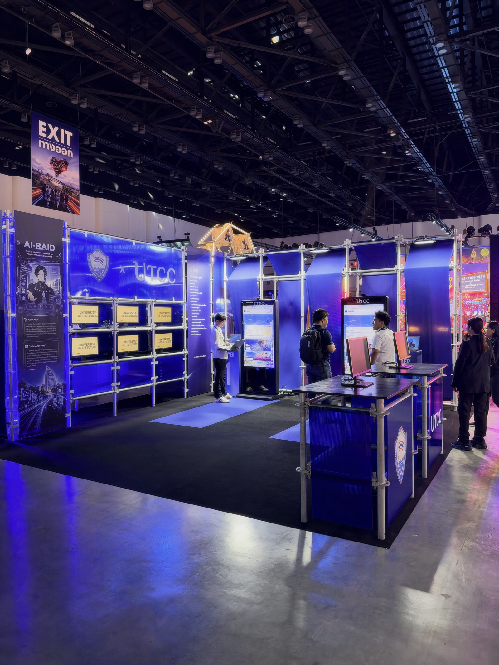 บูธในโซน pavilion งาน gamescom asia x Thailand Game Show 2026