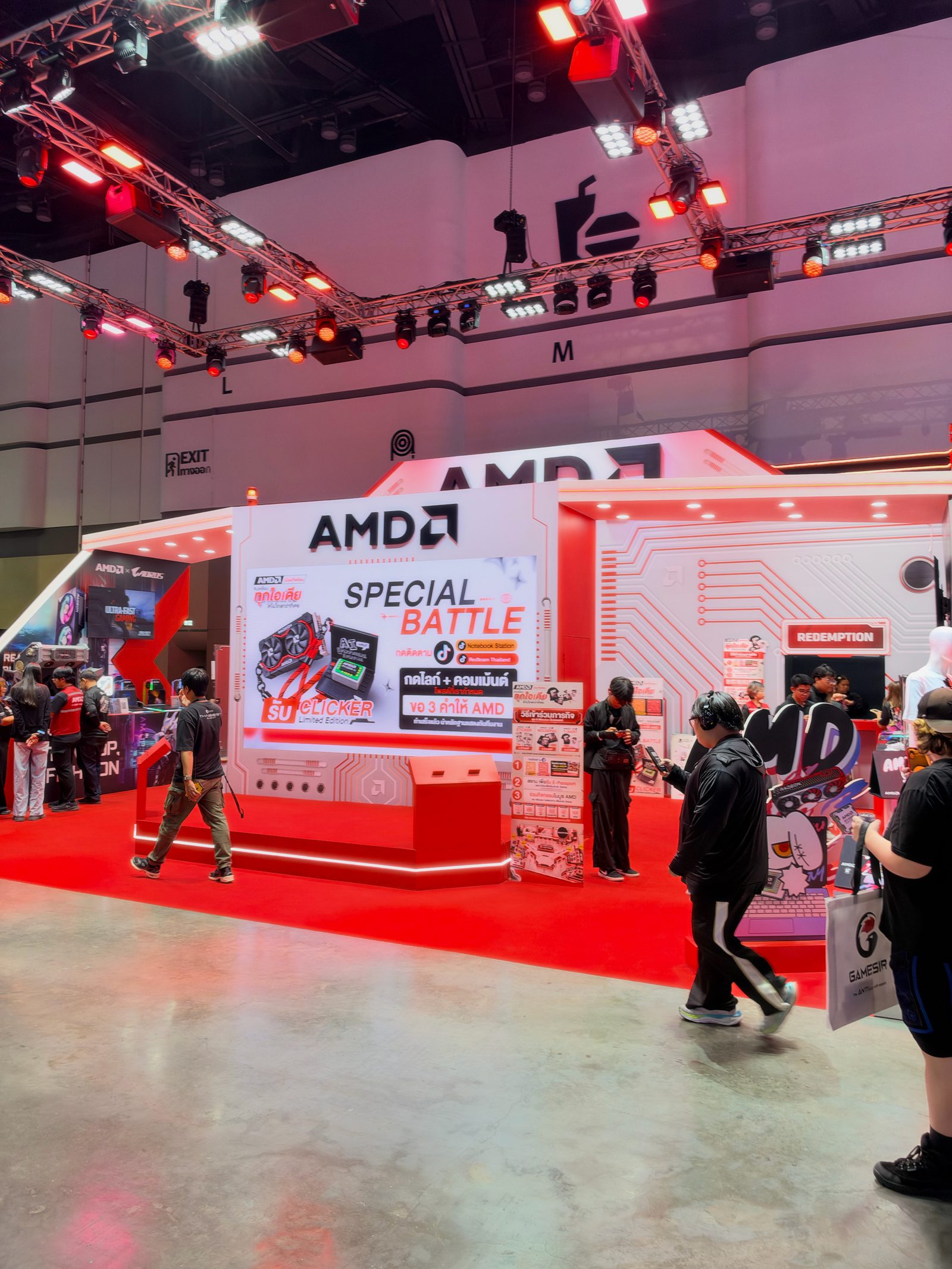 บูธ AMD งาน gamescom asia x Thailand Game Show 2026