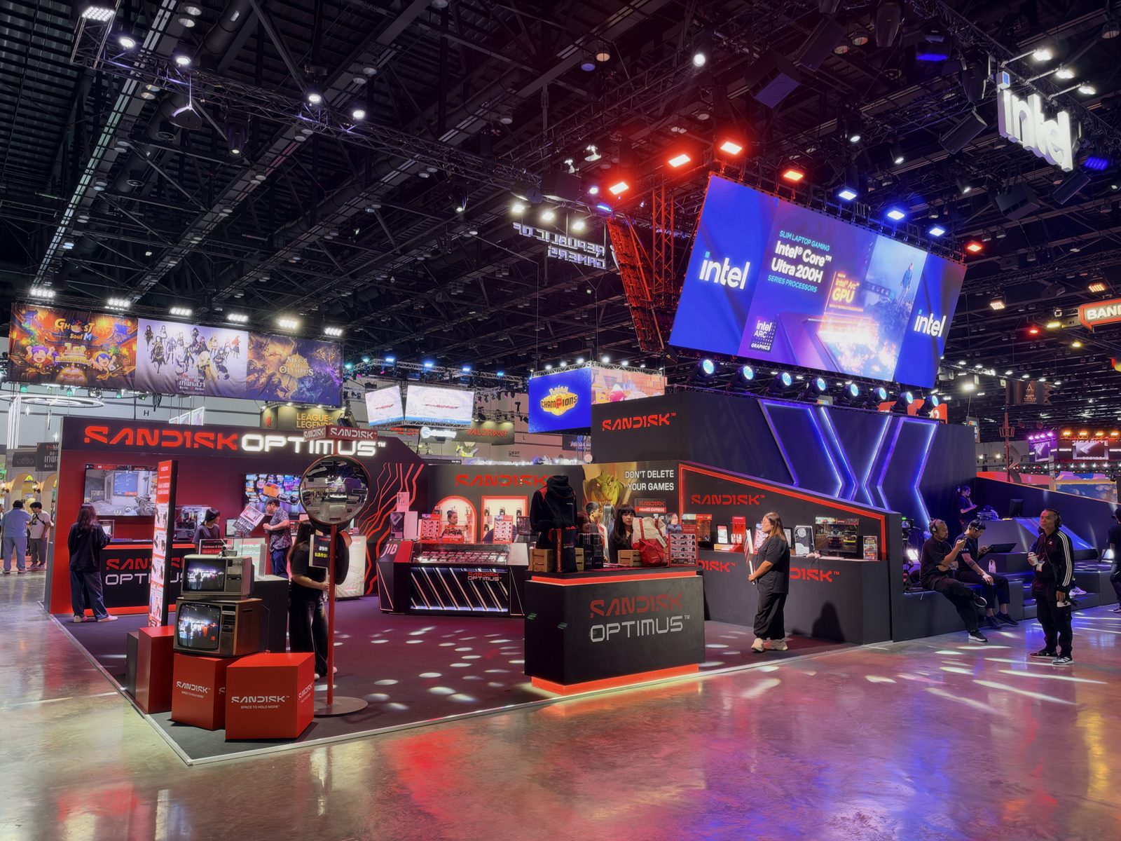 บูธ Sandisk งาน gamescom asia x Thailand Game Show 2026